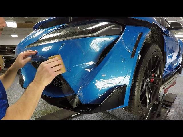 2021 Refraction Blue Toyota Supra Gets XPEL Paint Protection Film