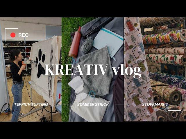 Handmade with amore | Kreativ Vlog - Teppich Tufting, Meilenstein, Sommer Strick & Stoffmarkt