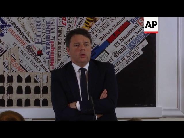 Renzi on EU and US elections