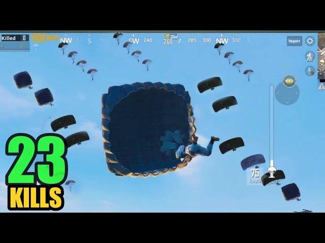 NEW RECORD IN MILITARY BASE | 23 KILLS SOLO VS SQUAD | PUBG MOBILE