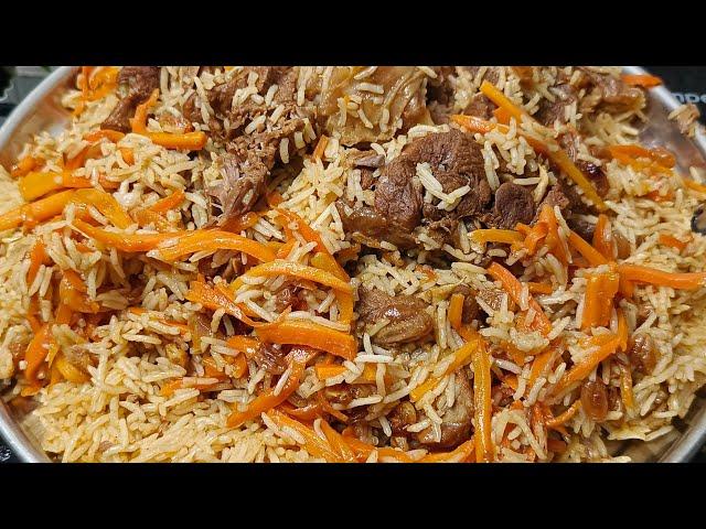 وصفة رز بخاري باللحم في القدر الضغط | Meat bukhari recipe