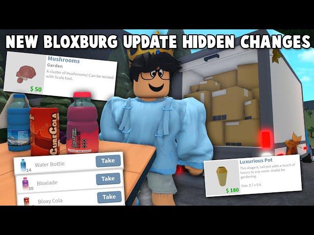 ALL NEW SMALL HIDDEN DETAIL CHANGES in the MINI BLOXBURG REWARDS UPDATE...