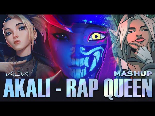 K/DA AKALI - RAP QUEEN Mashup (ft Ahri, (G)I-DLE, Madison Beer)