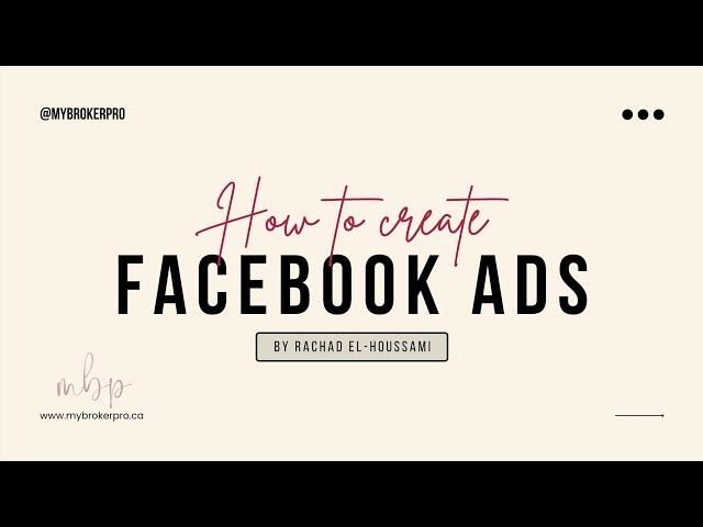 How to create Facebook ads for Mortgage Brokers