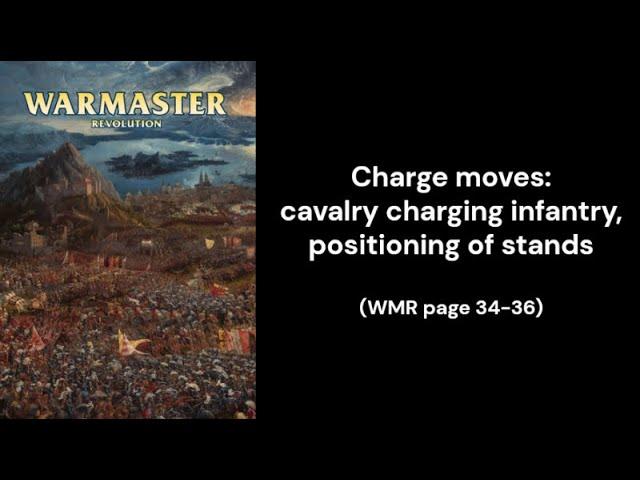 Warmaster Revolution - Cavalry charging infantry, positioning stands