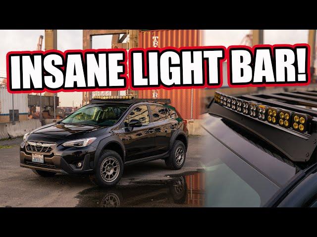 The ULTIMATE Daily Driver Adventure Crosstrek is DONE! Vision X Unite Light Bar + Roof Rack Install!