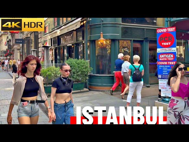 ISTANBUL CITY TOUR  inCentral Istanbul 2024 | istanbul Summer Walk4K
