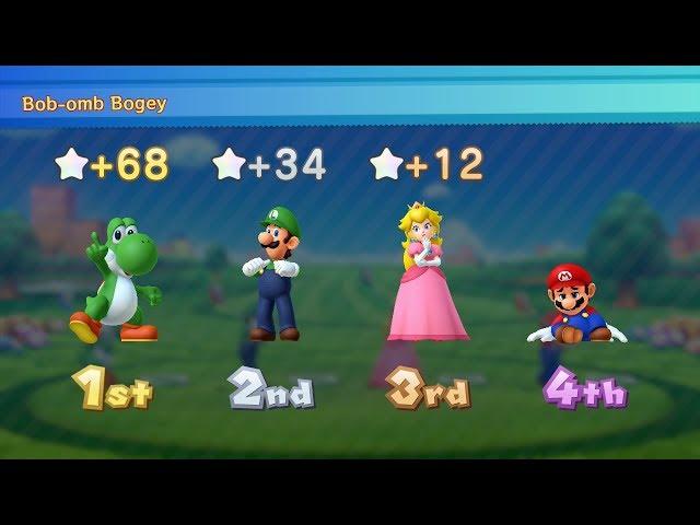 Mario Party 10 Mario Party #120 Yoshi vs Luigi vs Peach vs Mario Mushroom Park Master Difficulty