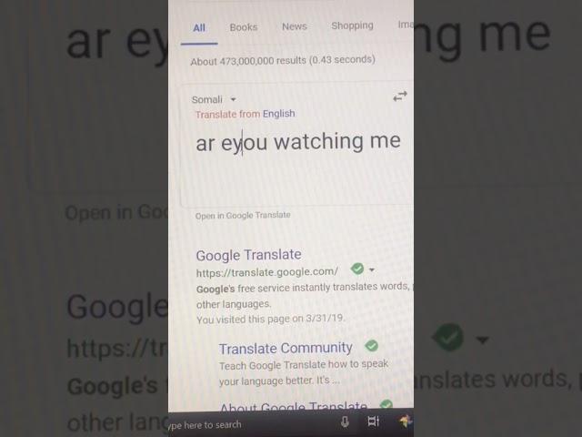 Google Translate Scary Moment #shorts