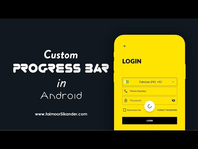Progress bar in Android Studio -  Android Studio Progress bar