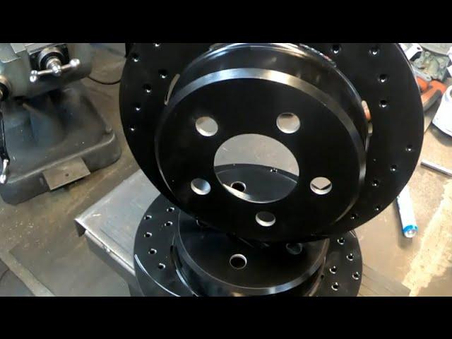 Drilling bolt pattern in Wilwood brake rotors