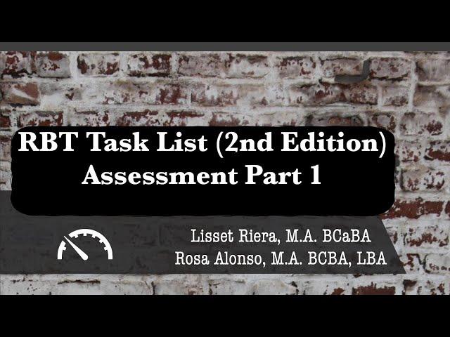 RBT Assessment Part 1