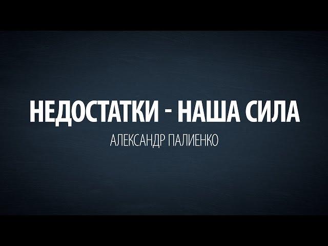 Недостатки - наша сила. Александр Палиенко.