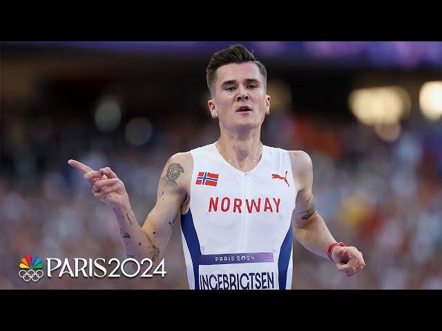 Jakob Ingebrigtsen FINDS ANOTHER GEAR to beat Kwemoi, Fisher in 5000m | Paris Olympics