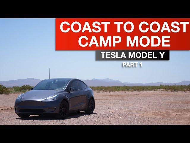 Tesla Model Y Coast to Coast Road Trip/Camp Mode 5,700 Miles!! - Part 1