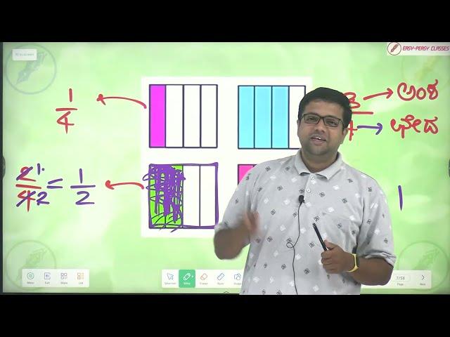 01 ಭಿನ್ನರಾಶಿಗಳು Easy Peasy Classes Navodaya Coaching Online Kukkuwada