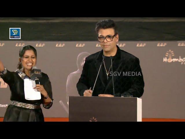 Anchor Anushree Teaches Kannada Yash Dialogue To Karan Johar