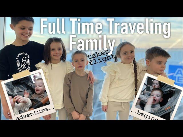 9 Kids Flying to EUROPE! || Full-Time Traveling Family's FIRST TRAVEL DAY!