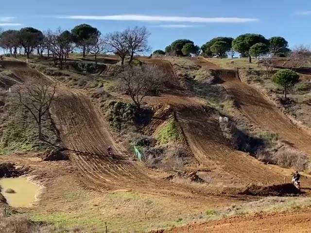 Team Assomotor Honda rider Emil Weckman hard pack motocross training in France