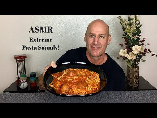 ASMR Eating Spaghetti and Meatballs~No Talking~Extreme Pasta Sounds