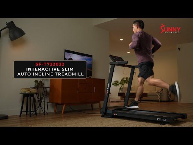 Interactive Slim Auto Incline Treadmill | SF-T722022