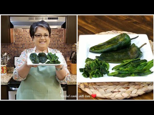 STOP STRUGGLING! // How to Clean and Roast Poblano Peppers 