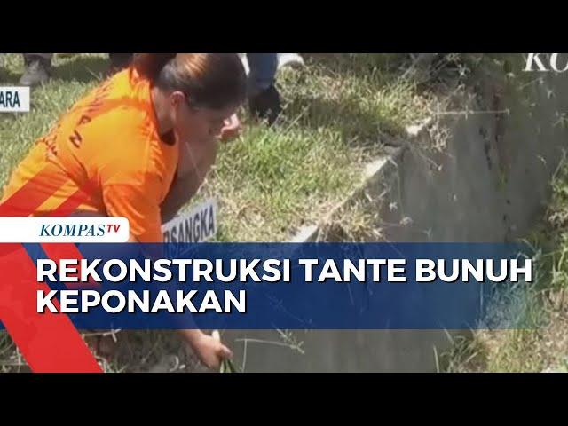 Rekonstruksi Tante Bunuh Keponakan di Sulawesi Utara, Keluarga Histeris!