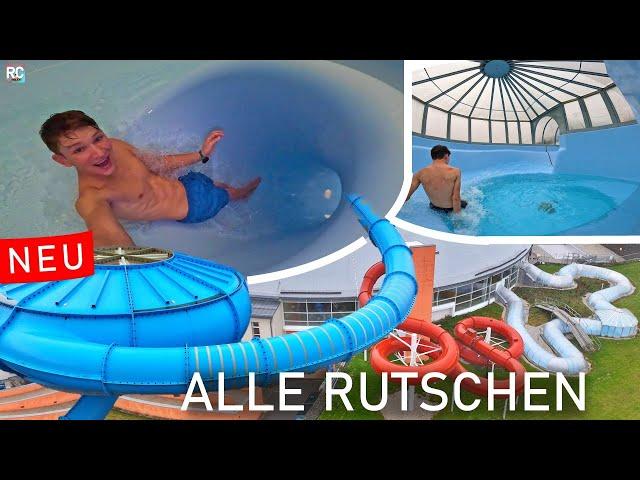 Freizeitbad Greifensteine - ALLE Wasserrutschen 2024 (mit neuen Rutschen!)