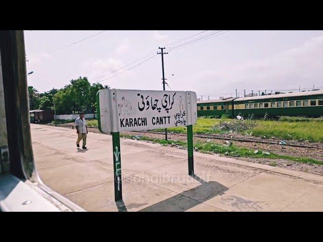 Entering Karachi Cantt Railway Station | Slow Motion | Train WhatsApp Status