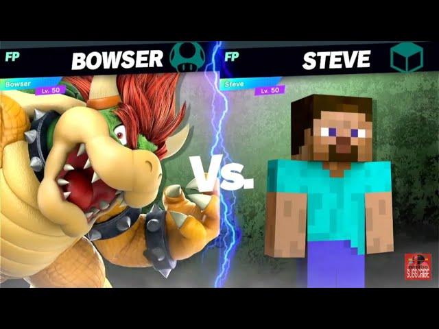 Super Smash Bros Ultimate Amiibo Fights 9pm Poll Bowser vs Steve