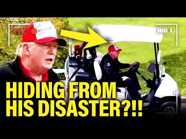 Trump RUNS AWAY to HIDE on FRIDAY on DISASTER NEWS