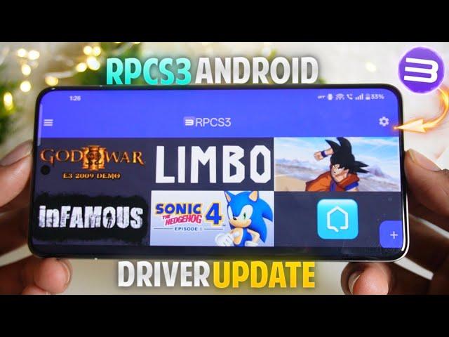 RPCS3 Emulator Android - Driver UPDATE | RPCS3 Android Setup | Best PS3 Emulator For Android