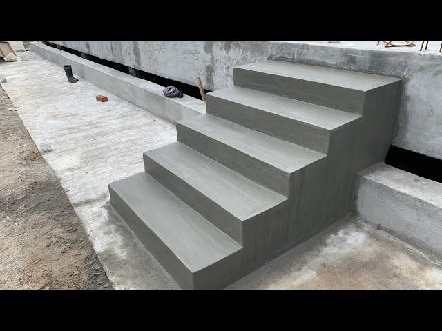 Amazing Construction Techniques to Build Brick Steps - Rendering by Sand & Cements | Brick Staircase