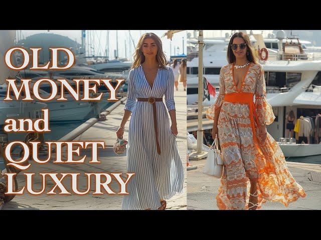 OLD MONEY and Quiet Luxury Style  Relaxing Italian Street Style Summer 2024. Fashion VLOG