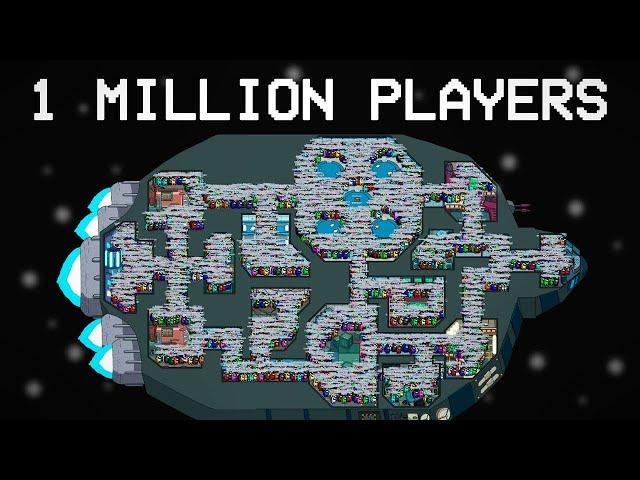 AMONG US, but with 1 MILLION PLAYERS on SKELD MAP