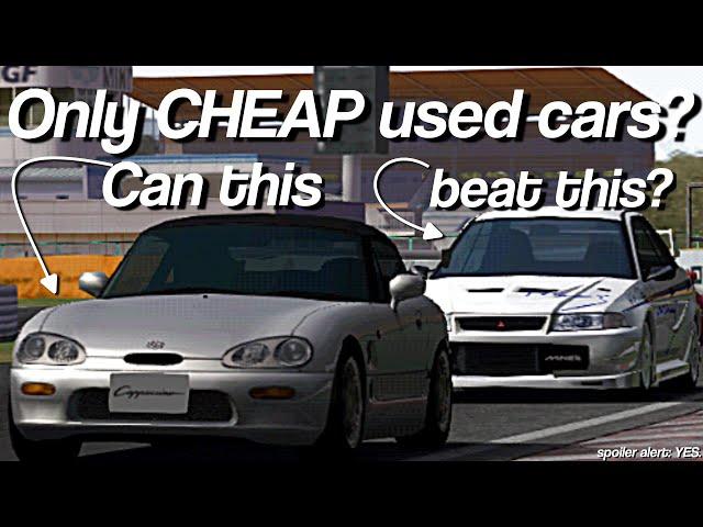 Can You Beat Gran Turismo 4 With Only CHEAP Used Cars?