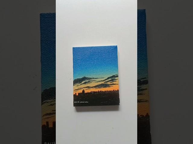Paint With Me #artist #art #painting #youtubeshorts #shortvideo #sunset
