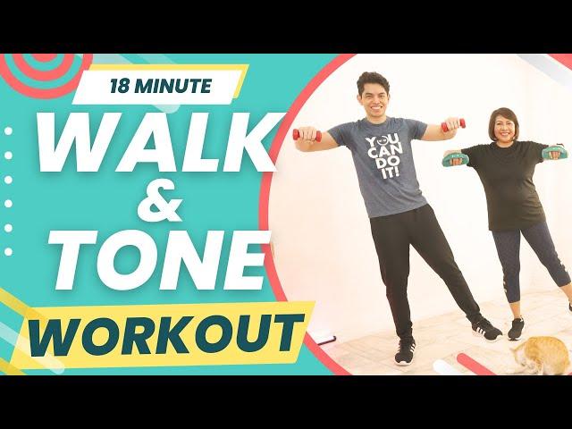 18-Min FULL-BODY TONING Workout with MOM • All Standing • BEGINNER Friendly • Workout #197