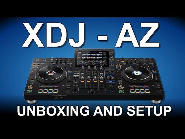 Pioneer DJ Alpha Theta XDJ AZ unboxing and setup