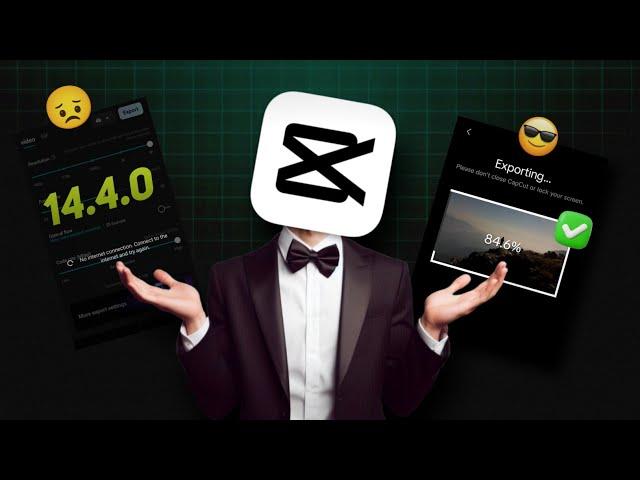 Best Method To Fix Capcut Export Error | Capcut 14.4.0 Export Problem