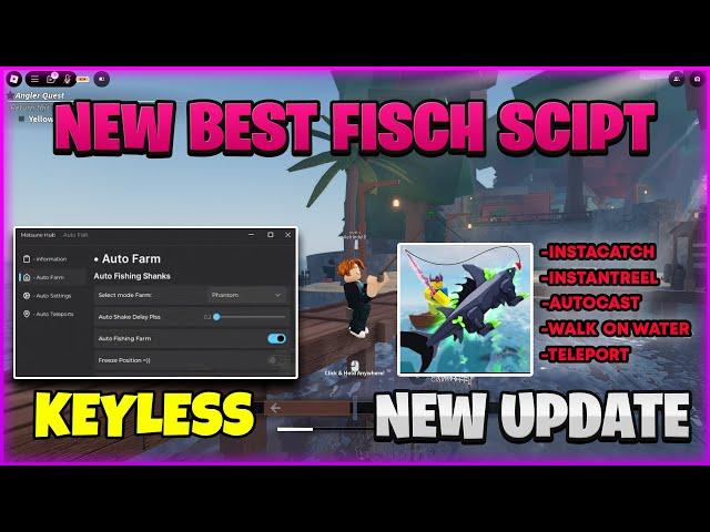 [UPD] Fisch Script GUI / Hack Script | FASTEST AUTO FISH + AUTOSELL and Much More *PASTEBIN*