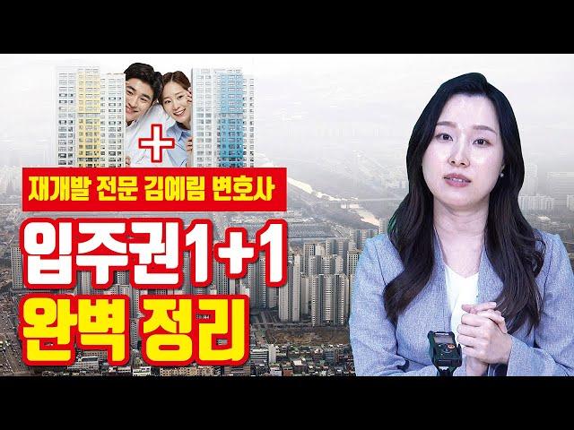 재개발/재건축 1+1 입주권! 완벽하게 알아보자 [투미TV]