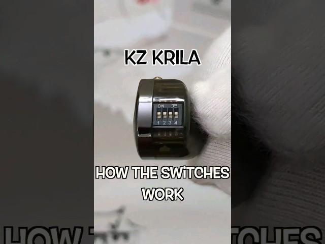 KZ KRILA - SWITCHES DO MAKE A DIFFERENCE #audiophile #chifi #earphone #kz