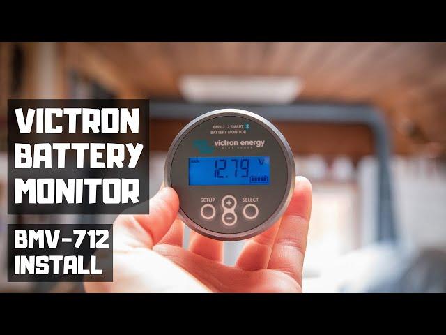 HOW to INSTALL Victron BMV-712 smart battery monitor in DIY CAMPERvan. More van electrical setup!!