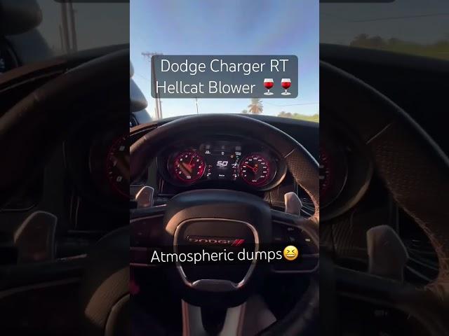 Dodge Charger RT with a Hellcat Supercharger and a Reid Tune tearing up those 315s  #dodge #hemi