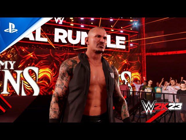 WWE 2K23 -  Randy Orton vs. John Cena WWE Full Match Royal Rumble 2023 [UHD/60FPS] Concept