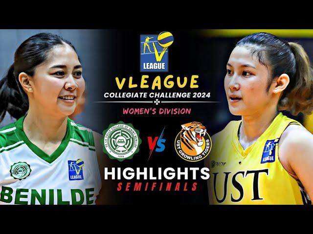 CSB VS. UST Full Game Highlights | SEMIFINALS Game 1 | V-League Collegiate Challenge 2024