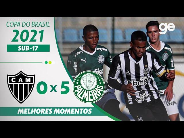 ATLÉTICO-MG 0 X 5 PALMEIRAS | MELHORES MOMENTOS | 4ª DE FINAL COPA DO BRASIL SUB-17 2022 | ge.globo