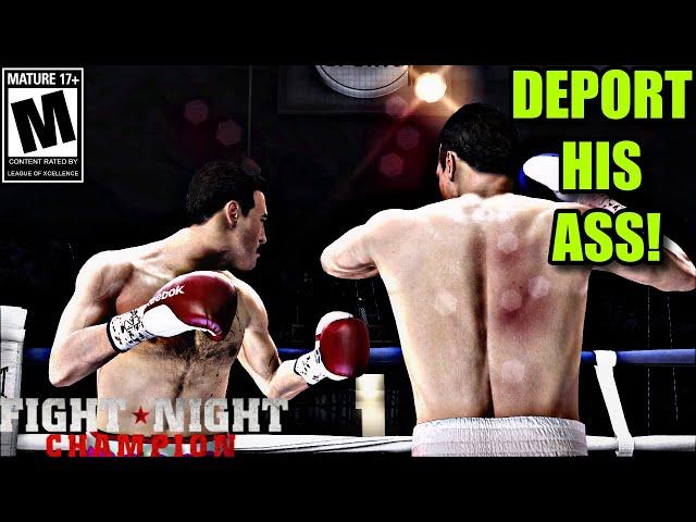 ILLEGAL IMMIGRANT DAD GETS RACIST IN FRONT OF HIS DAUGHTER?- Fight Night Champion Trash Talk