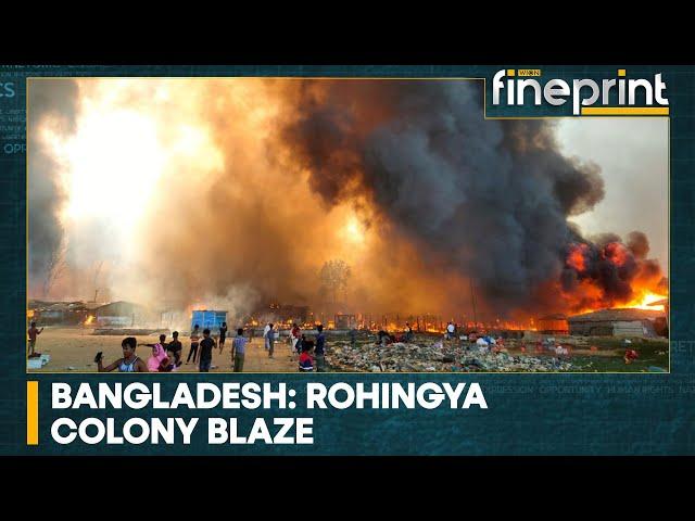 Massive fire at Rohingya camp in Cox's Bazar | Latest World News | English News | Top News | WION